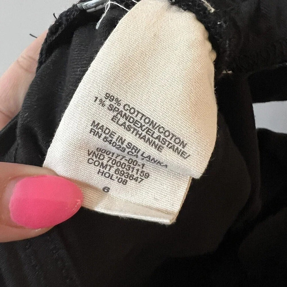 GAP Womens Limited Edition Black Jeans Straight Leg Sz 6 Cotton Spandex Bow - Picture 2 of 8